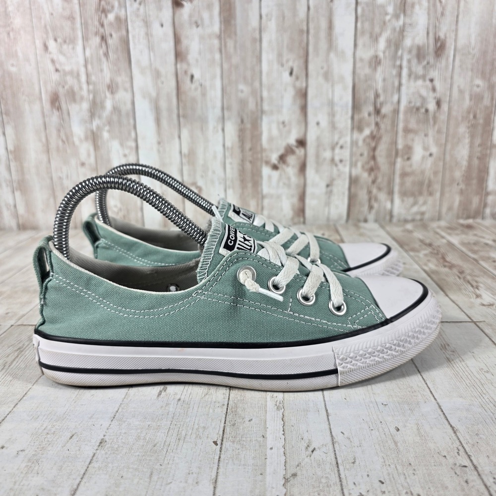 Converse Chuck Taylor All Star Shoreline Sage Green Slip On Sneakers A09840F 7